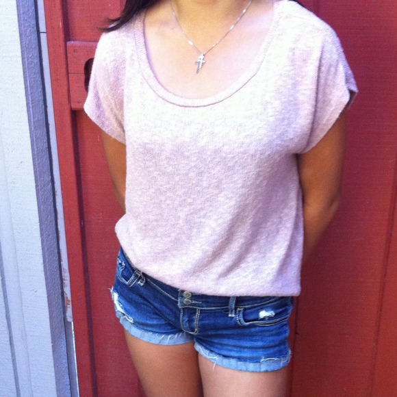 Forever 21 Rose colored basic knitted top