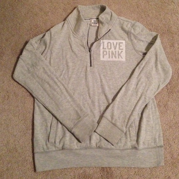 VS Pink Half Zip Sweatshirt