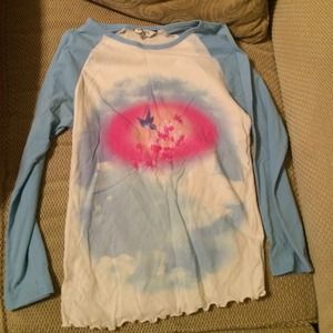 Junior long sleeve hummingbird shirt