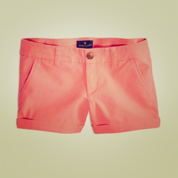 AEO Midi shorts, faded neon pink