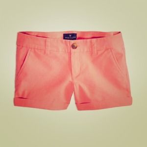 AEO Midi shorts, faded neon pink