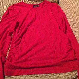 red long sleeve shirt
