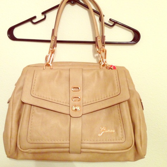 Tan leather Guess Tremont Satchel!