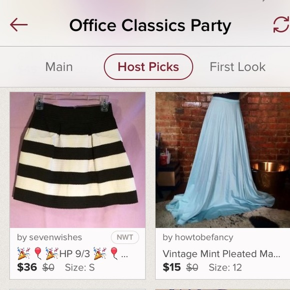 💐💐💐Spring Sale 🎉 HP Black & White Skater Skirt - Picture 3 of 3