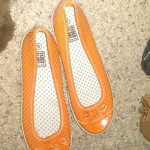 Orange flats