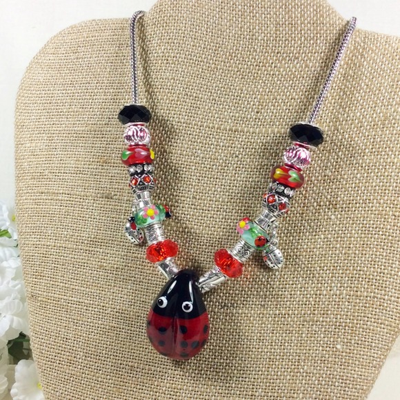 Lady Bug Necklace - Picture 2 of 2