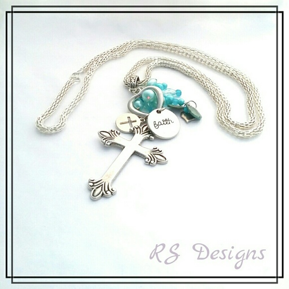 Cross Sweater Necklace - Picture 3 of 3