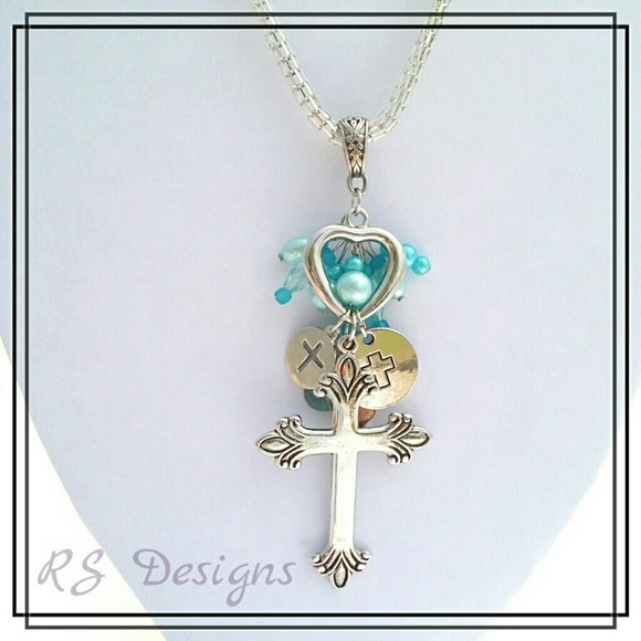 Cross Sweater Necklace - Picture 2 of 3