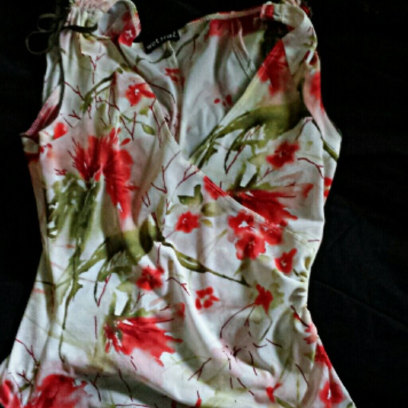 Super adorable sheer floral tank