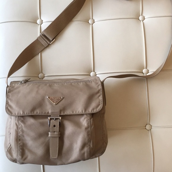 Prada Handbags - [prada] 100% authentic beige crossbody