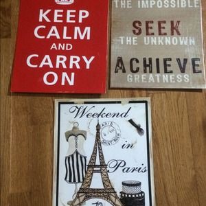 3 wall signs