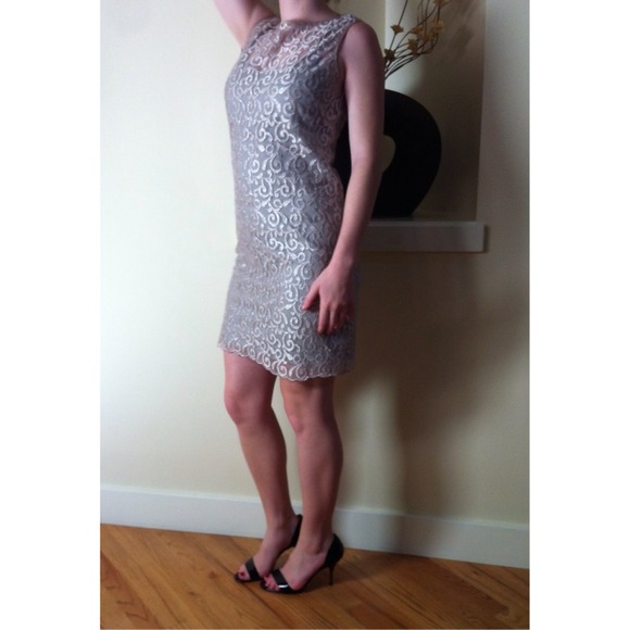 Gold and silver shimmer dress
