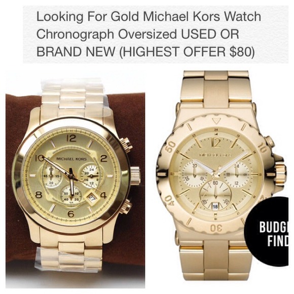 Looking For Gold MK Watch Chrono OverS (H/O $80)