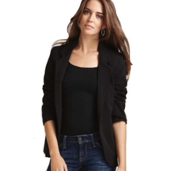 Aqua blazer black grey pinstripe M bloomingdales