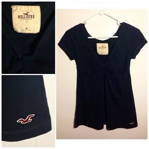 Navy Blue Hollister Shirt