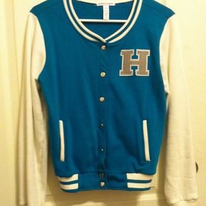 Teal Varsity Jacket
