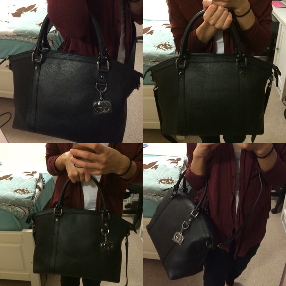 π«SOLDπ«Authentic black leather GUCCI bag π - Picture 4 of 4