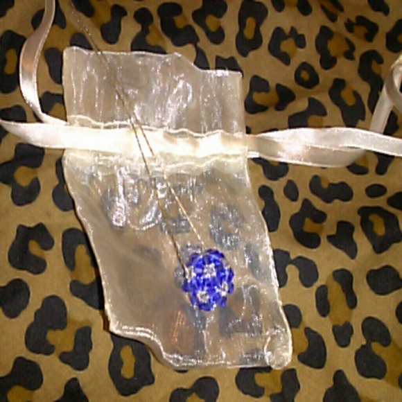 Sapphire Swarovski necklace