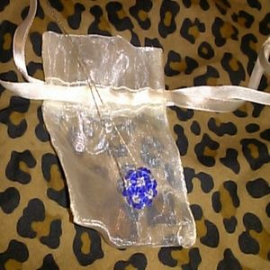 Sapphire Swarovski necklace