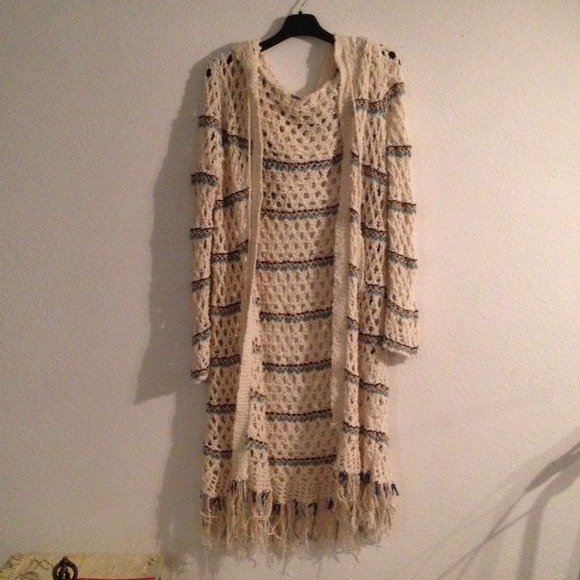 ON HOLD! FREE PEOPLE long knit cardigan/sweater