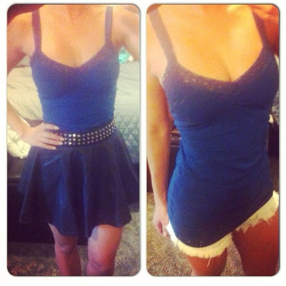 Guess blue top xs