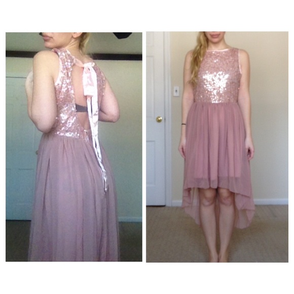 NEW Dusty Rose Sequin Dress! 🌸 - Picture 4 of 4