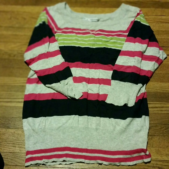 Maurices Size 0 Striped Light Weight Sweater