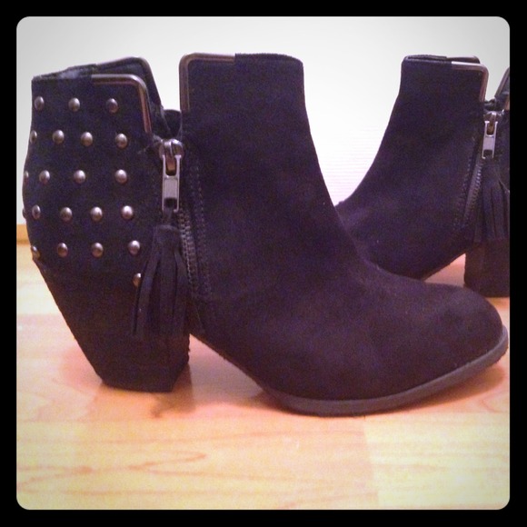 Black ankle boots