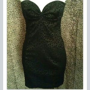 Cheetah suede print dress