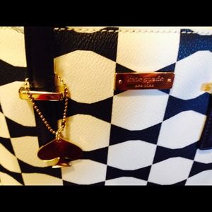 Kate Spade Navy and White Sachtel