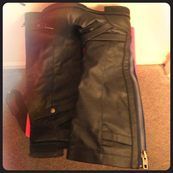 Madden Girl Zuzu Black Riding Boots