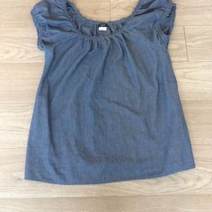 J. Crew factory cotton chambray top