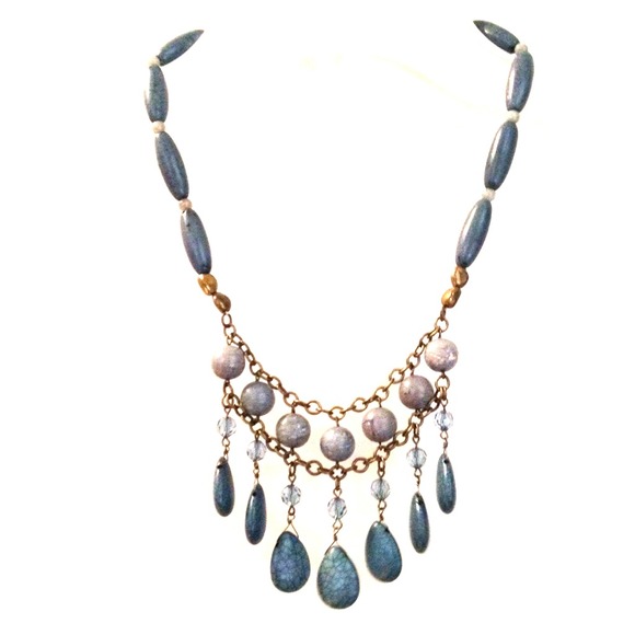 UO turquoise statement necklace