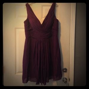 JJ's House Grape Silk-chiffon dress