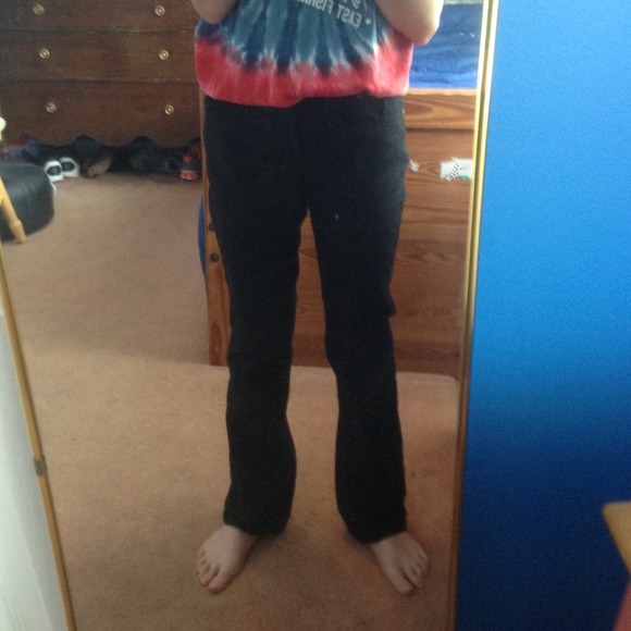 Boot cut black jeans