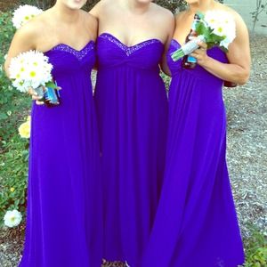 Worn Once - David's Bridal Purple Dress