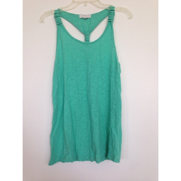 Teal racerback tank