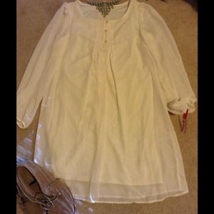 Beige Shift Dress!