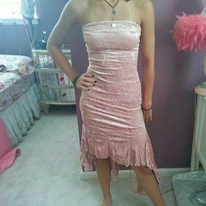 🎉Sale🎉Pink crushed velvet dress