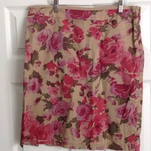 Odille (Anthropologie) cotton skirt