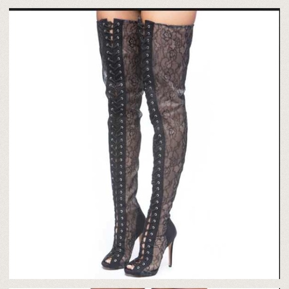 Zigi pria piarry thigh high boot lace