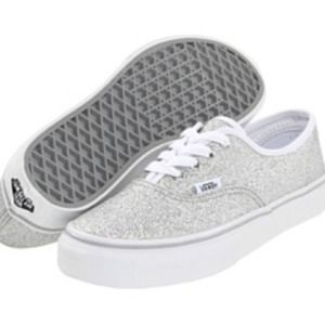 Vans Silver Sparkle / Glitter Shoes