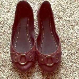 🌸NWOT Frye Brown Leather Flats🌸