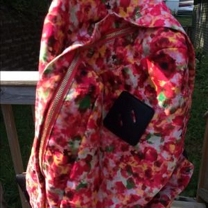 🎀floral pink and red back pack🎀
