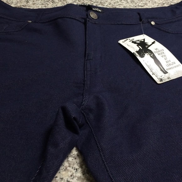 NWT Blue Denim Bermuda Shorts