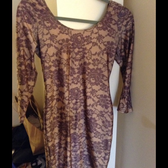 (SOLD) American Apparel laceprint scoopback dress