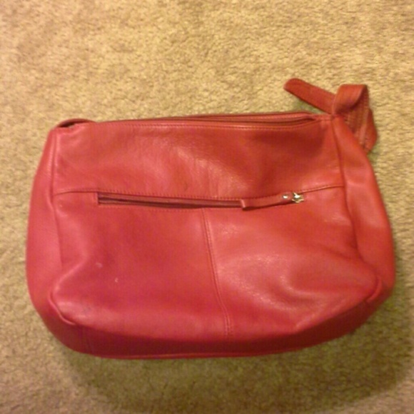 Giani Bernini Red Leather Hobo - Picture 3 of 4