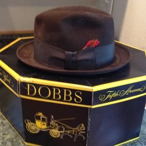 Brown Dobbs hat
