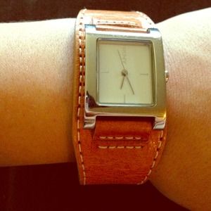 DKNY leather watch