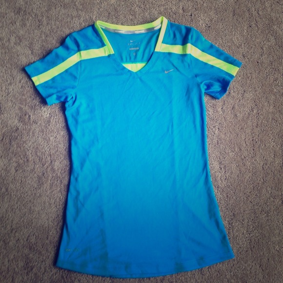 Nike running v-neck shirt